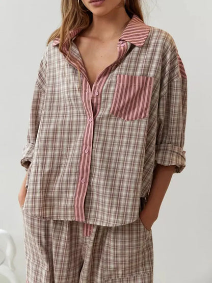 Pyjama Set - Dames - Katoen Zacht - Dames Pyjama - Nacht