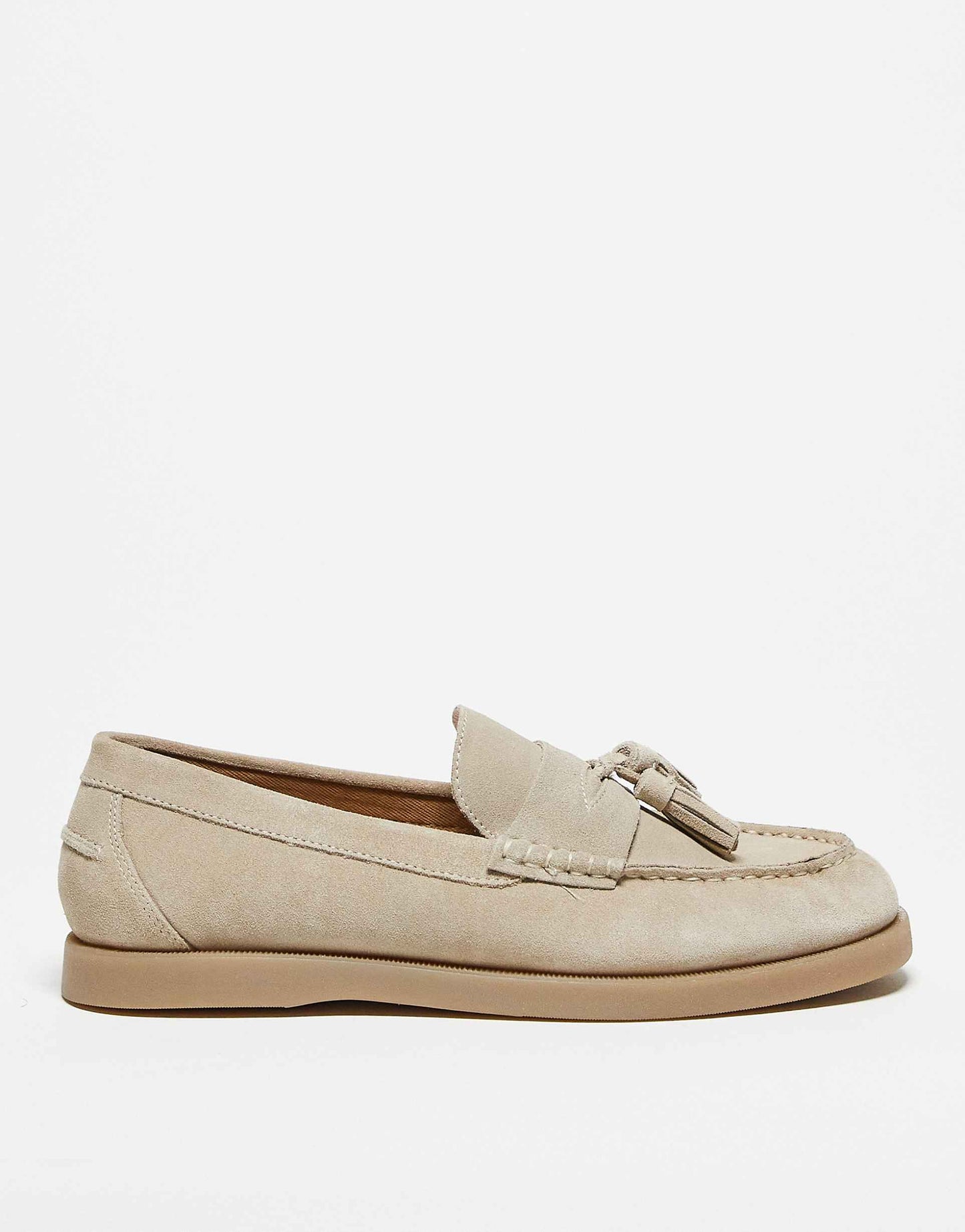 Loafers - Vrouwen - Suede - Luxe Suede Loafers - Kwast Detail