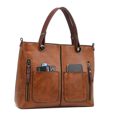 Schoudertas - Vrouwen - Leren - Vintage Leder Schoudertas - Nova