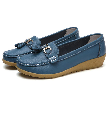 Leren Ballerina Flats - Dames - Cut-Out - Comfort - AVA