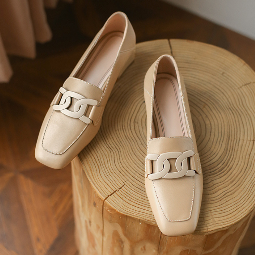 Dames - Leren Loafers - Elegant Design - Orthopedisch Comfort - Stijlvolle Dameschoen