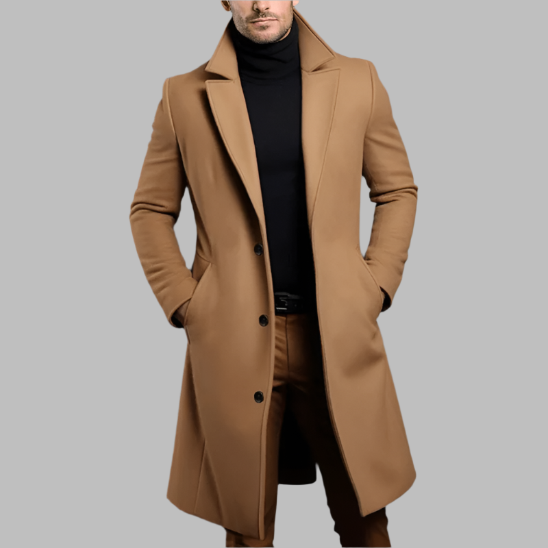 Lange Mantel - Heren - Luxe Materialen - Wintermantel - Stijl