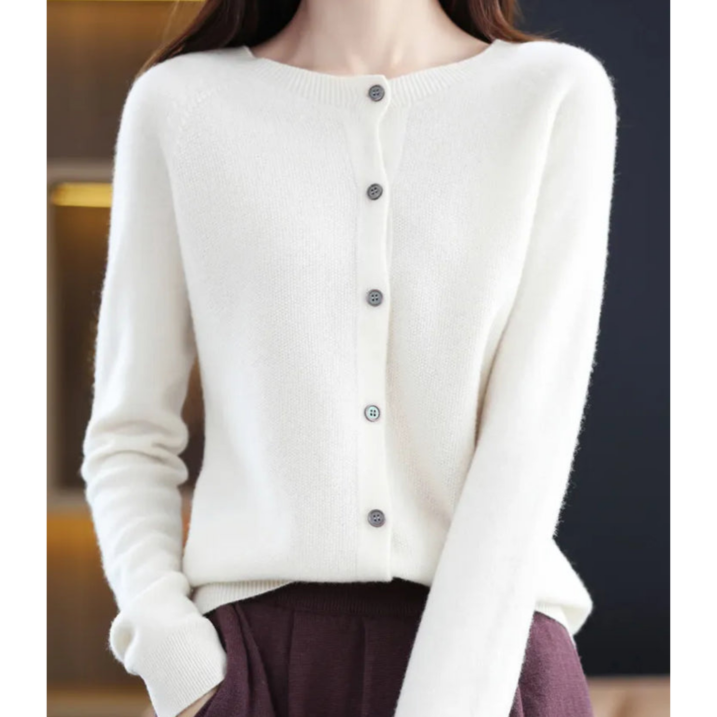 Vest - Dames - Merino Kasjmier - Kasjmier Cardigan - Luxe
