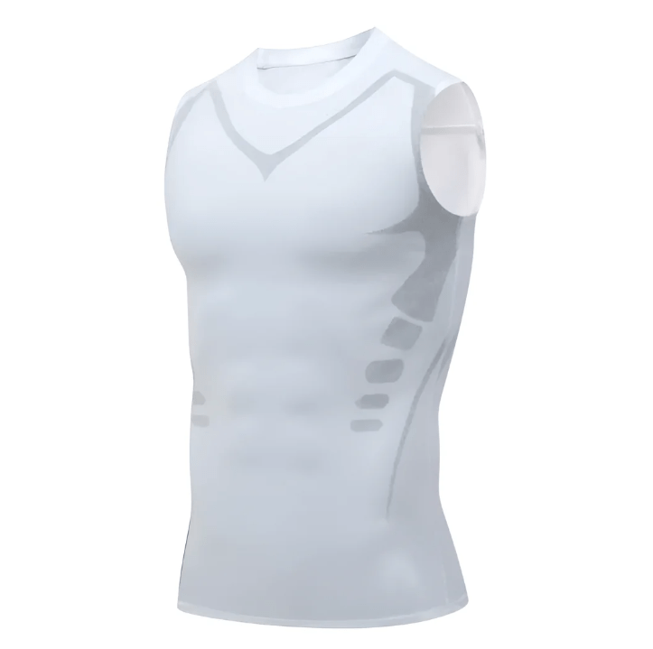 Heren - Compressie Afslankvest - Ademend Materiaal - Fitness Ondersteuning - CORE SHAPE
