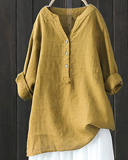 Vrouwen - Blouse met Lange Mouwen - Ademend Materiaal - Stijlvolle Mode - GABI EDGE