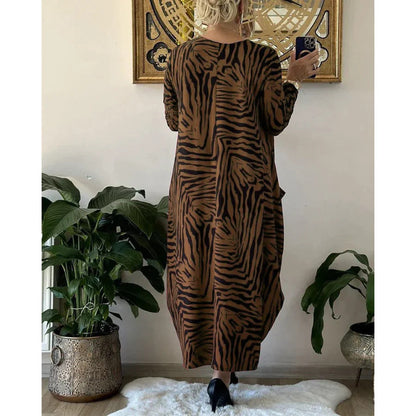 Vrouwen - Losse Damesjurk - Dierenprint - Casual Zomeroutfit - ELEGANTE STIJL