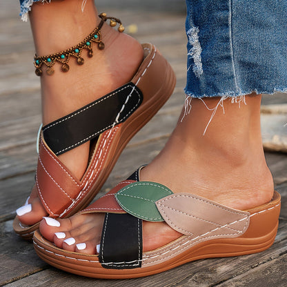 Dames - Orthopedische Sandalen - Ondersteunende Wedge Hak - Comfortabele Schoenen - STIJLVOL