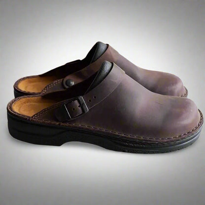 Orthopedische dames pantoffels van leer met zacht voetbed – VivaLoom Comfort