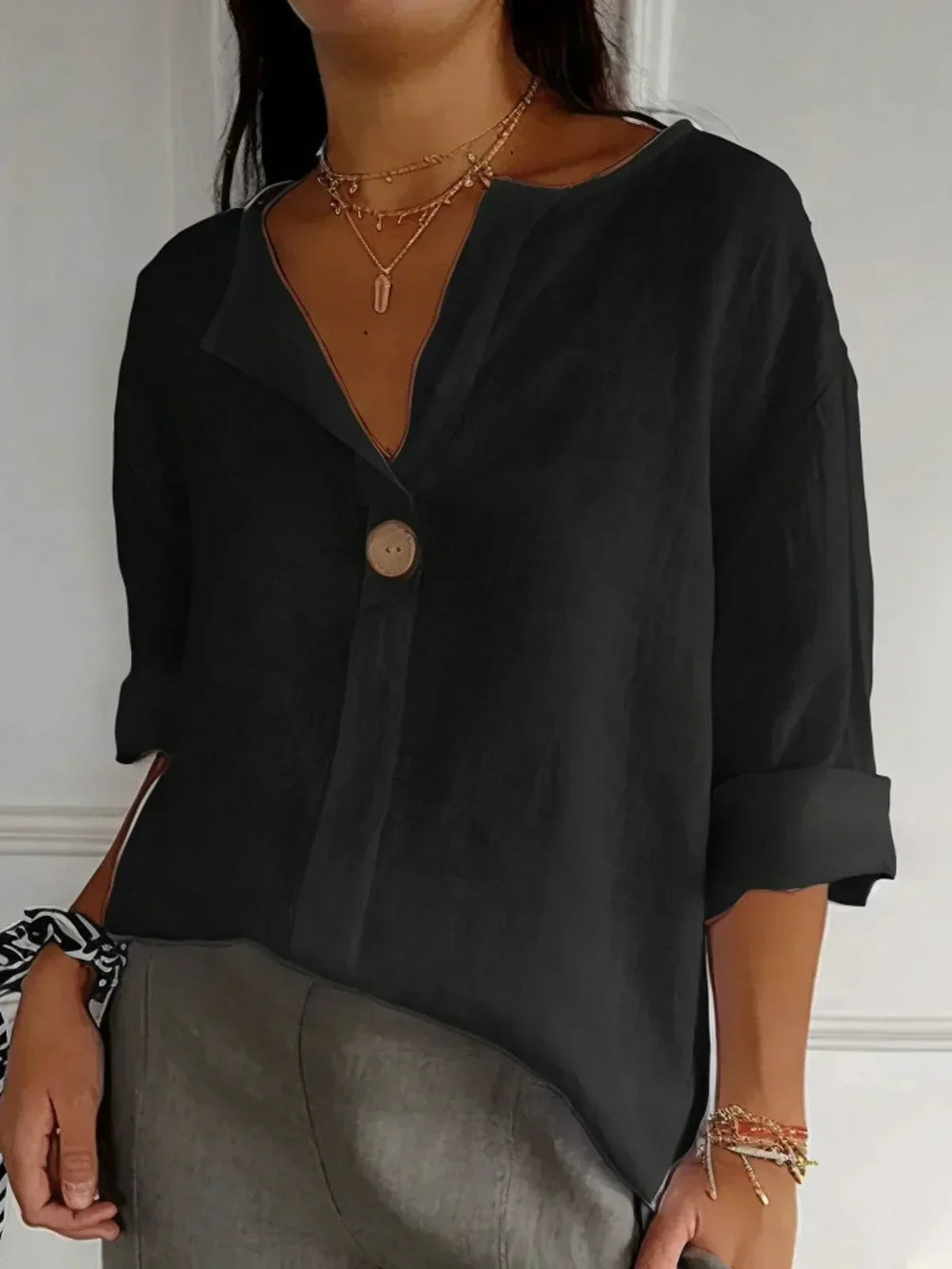 ISALIE – Losvallende blouse met chique uitstraling en moeiteloze flair