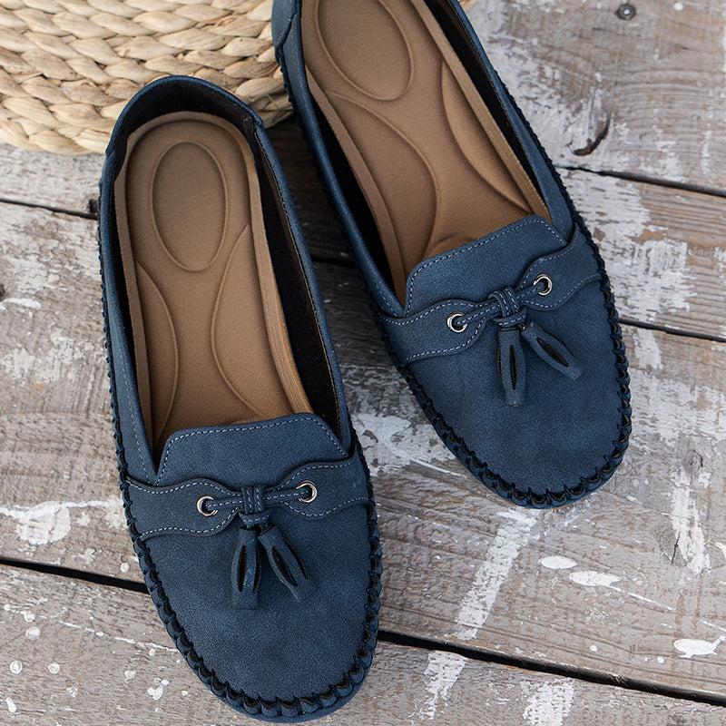 Vrouwen - Vintage Loafers - Comfortabele Slip-On Schoenen - Tijdloze Stijl - VINTAGE CHARME