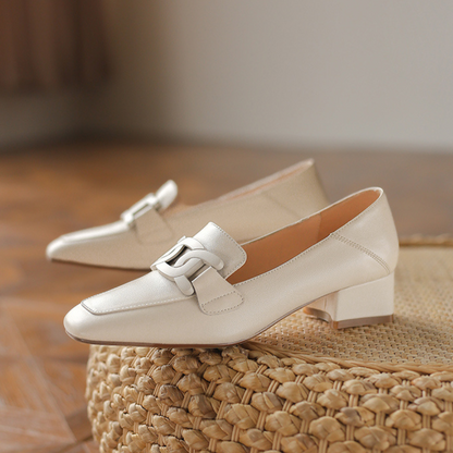 Dames - Leren Loafers - Elegant Design - Orthopedisch Comfort - Stijlvolle Dameschoen