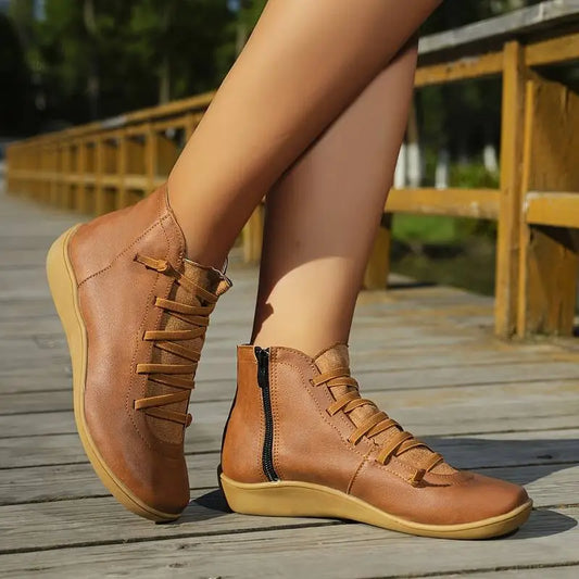 Enkellaarzen - Women - Leren - Orthopedisch - LUMAFLEX