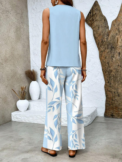 Tweedelige dames set met coltop en rok in elegante stretchstof – LunariaForm TwinSet