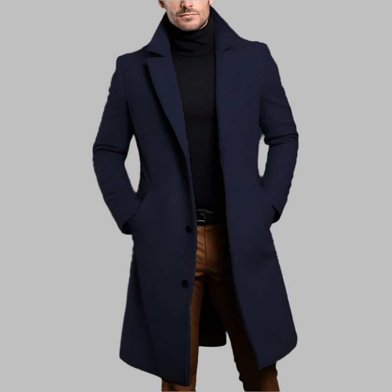 Lange Mantel - Heren - Luxe Materialen - Wintermantel - Stijl