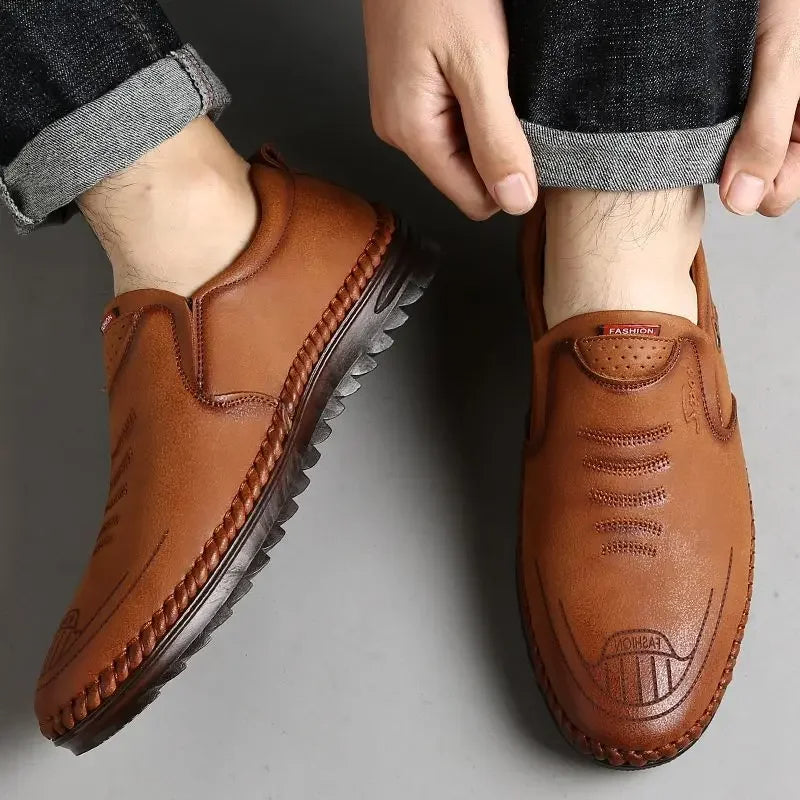 Leren Loafers - Heren - Kunstleer - Stijlvolle Loafers - Via
