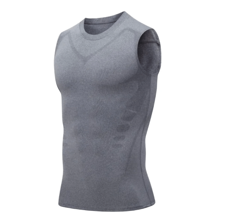 Heren - Compressie Afslankvest - Ademend Materiaal - Fitness Ondersteuning - CORE SHAPE
