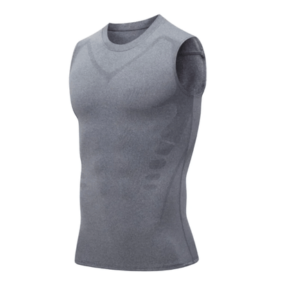 Heren - Compressie Afslankvest - Ademend Materiaal - Fitness Ondersteuning - CORE SHAPE