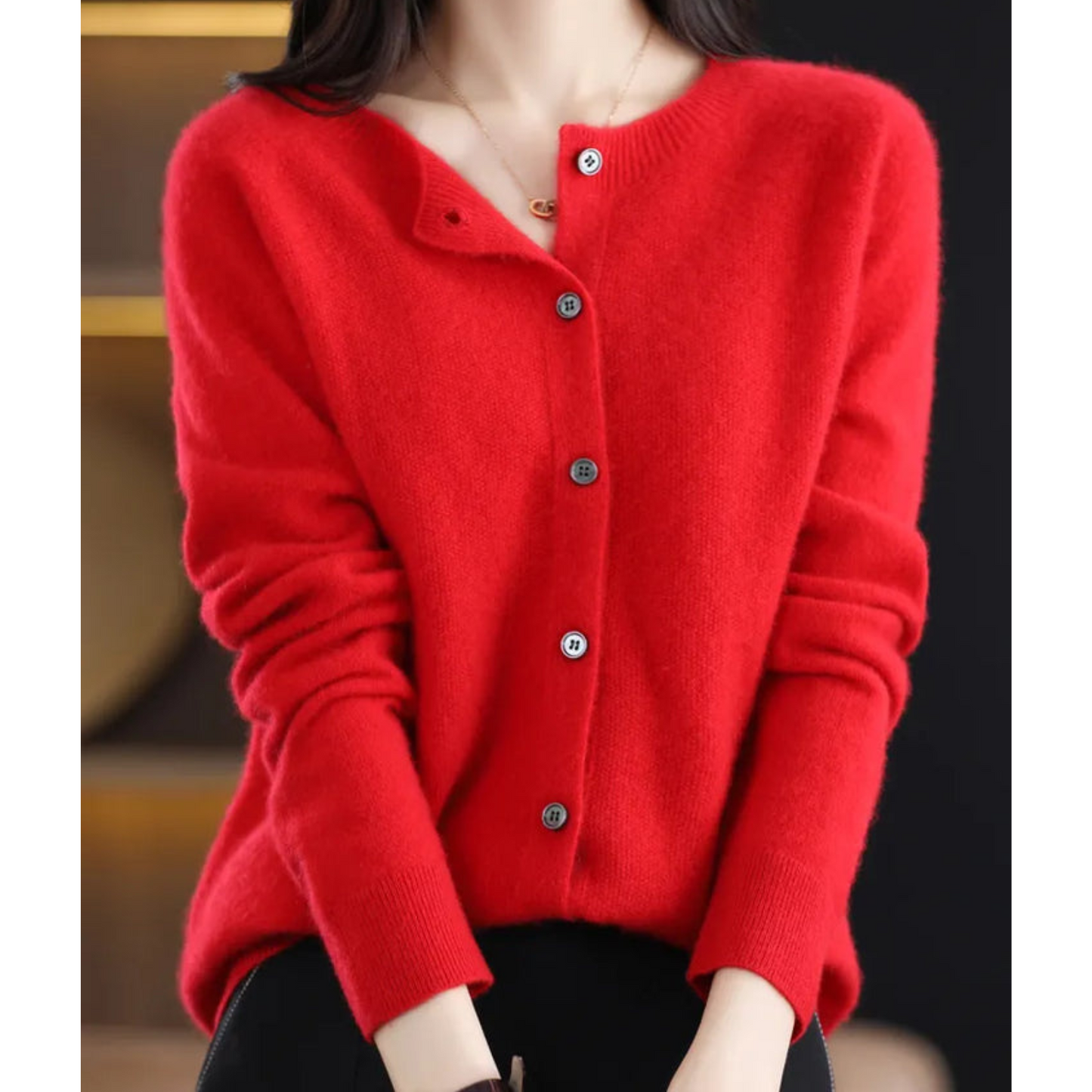 Vest - Dames - Merino Kasjmier - Kasjmier Cardigan - Luxe