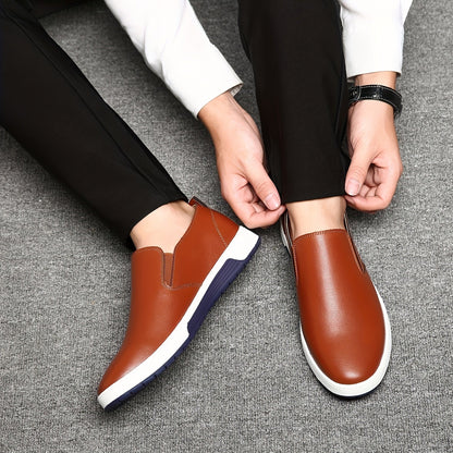 Heren - Casual Leren Schoenen - Comfortabele Zachte Zool - Stijlvolle Loafers - WINSOR EDGE