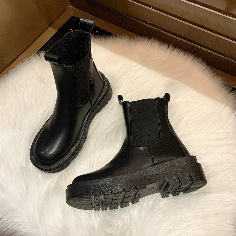 MAIA - Dames Chelsea boots met elastische zijkanten