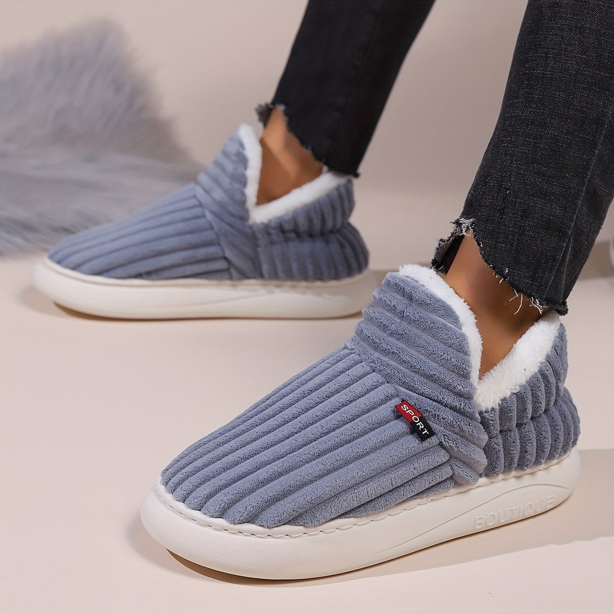 Slippers - Dames - Fleece - Winter Sloffen - Knuffel Sloffen