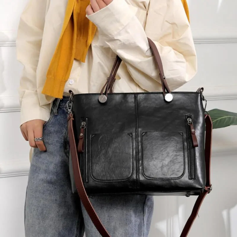 Schoudertas - Vrouwen - Leren - Vintage Leder Schoudertas - Nova