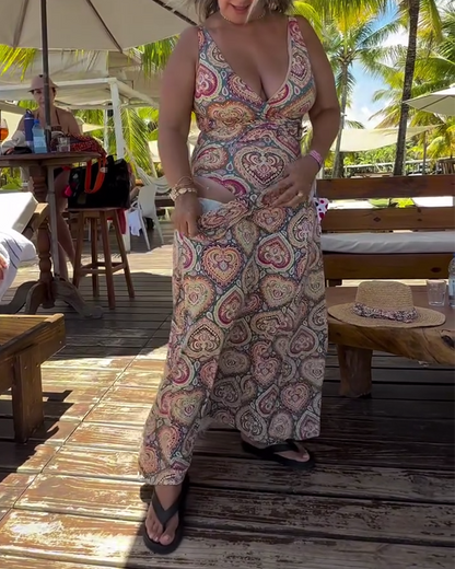 Badpak - Vrouwen - Spandex Polyester - Vakantieprint - Hartvorm Design