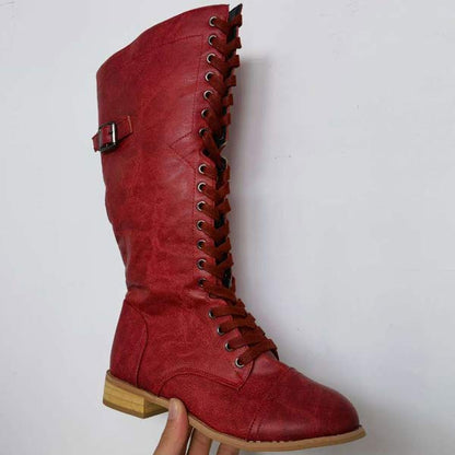 Kniehoge Dameslaarzen - Dames - Vintage Leer - Laars - Nova