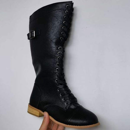 Kniehoge Dameslaarzen - Dames - Vintage Leer - Laars - Nova