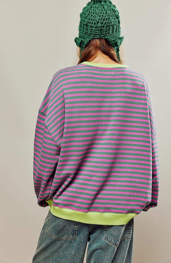 Oversize Trui - Vrouwen - Strepen - Gestreepte Trui - KleurTrui