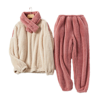 Warme fluffy dames pyjamaset met kerstdessin – SNUGGLESEASON SET