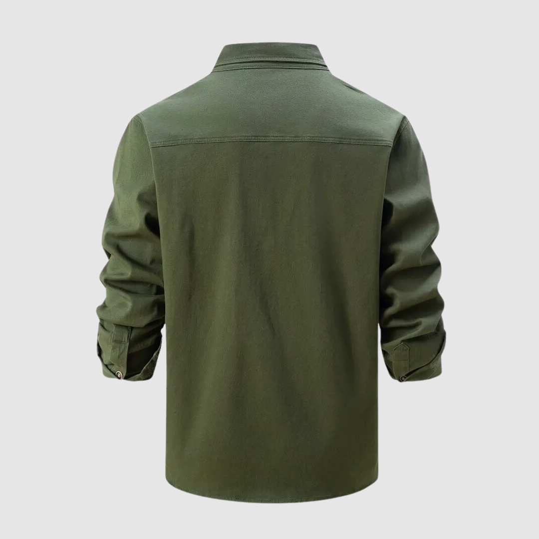 Emerson - Utility Shirt met Lange Mouwen en Voorste Knoopsluiting