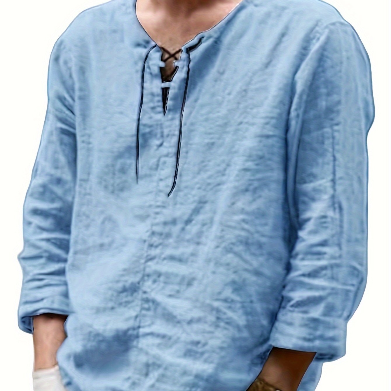 Mannen - Casual Hemd - Katoen-Linnen Mix - Lange Mouwen - Perfect voor Vrije Tijd - ARNE STYLING