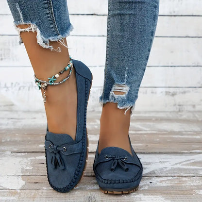 Vrouwen - Vintage Loafers - Comfortabele Slip-On Schoenen - Tijdloze Stijl - VINTAGE CHARME
