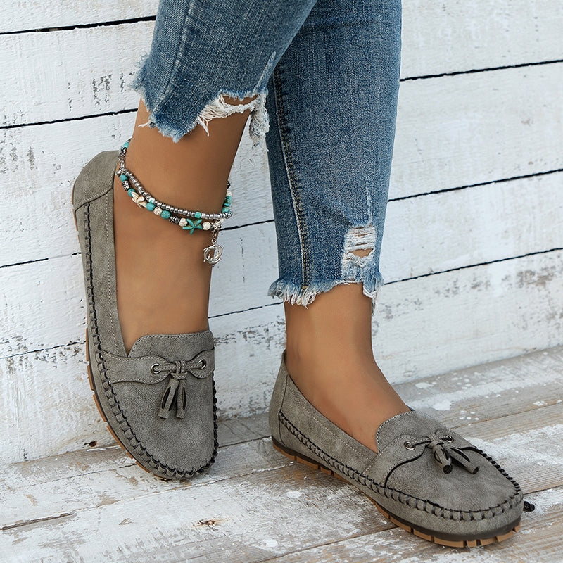Vrouwen - Vintage Loafers - Comfortabele Slip-On Schoenen - Tijdloze Stijl - VINTAGE CHARME