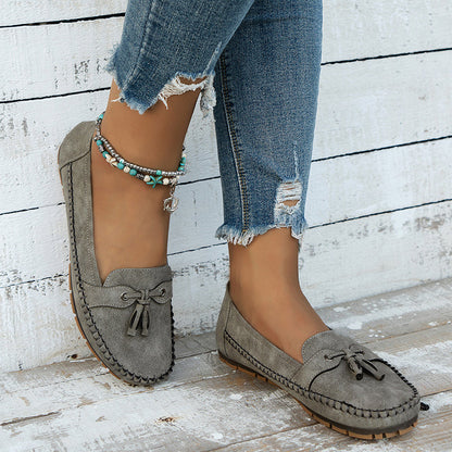 Vrouwen - Vintage Loafers - Comfortabele Slip-On Schoenen - Tijdloze Stijl - VINTAGE CHARME