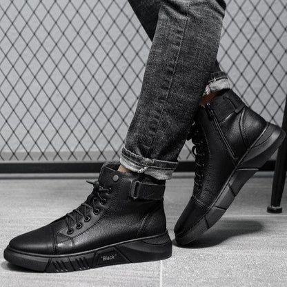 Leren Schoenen - Heren - Zwart Leer - Allround Leren
