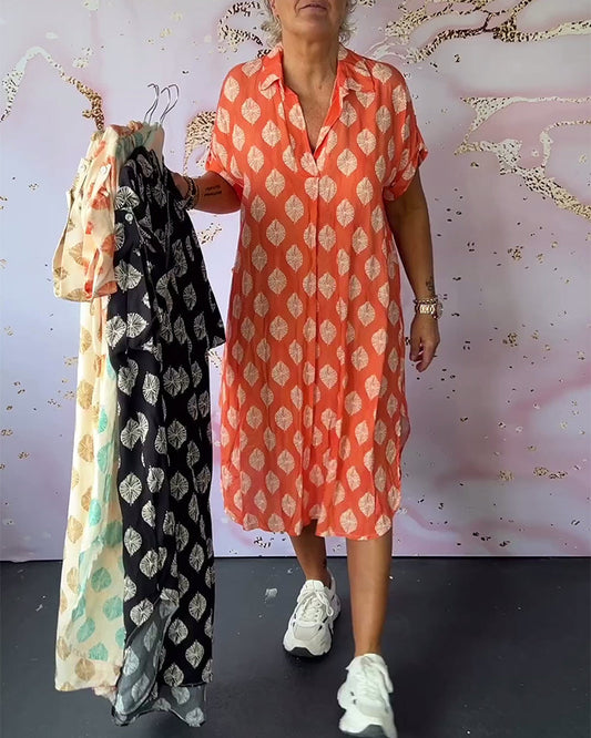 Dames - Zomerjurk - Luchtige Pasvorm - Elegante Stijl - MODERNE ZOMER