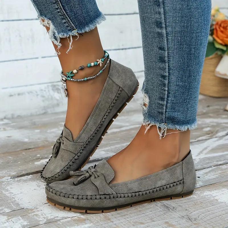 Vrouwen - Vintage Loafers - Comfortabele Slip-On Schoenen - Tijdloze Stijl - VINTAGE CHARME