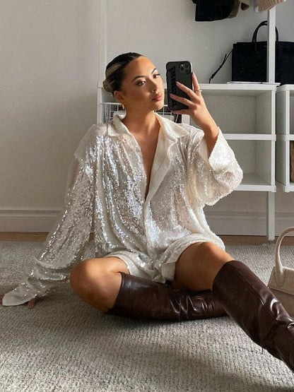Glamoureuze glitter jurk voor speciale gelegenheden – Lumiara Spark