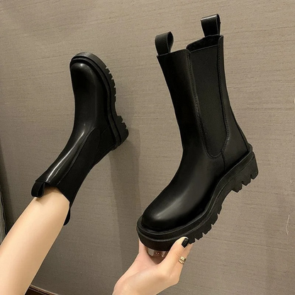 MAIA - Dames Chelsea boots met elastische zijkanten