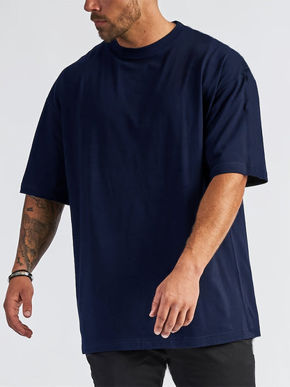 Oversized Heren T-Shirt met Verlaagde Schoudernaden voor een Relaxte Look – MALCOLM CLASSIC