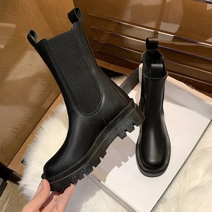 MAIA - Dames Chelsea boots met elastische zijkanten