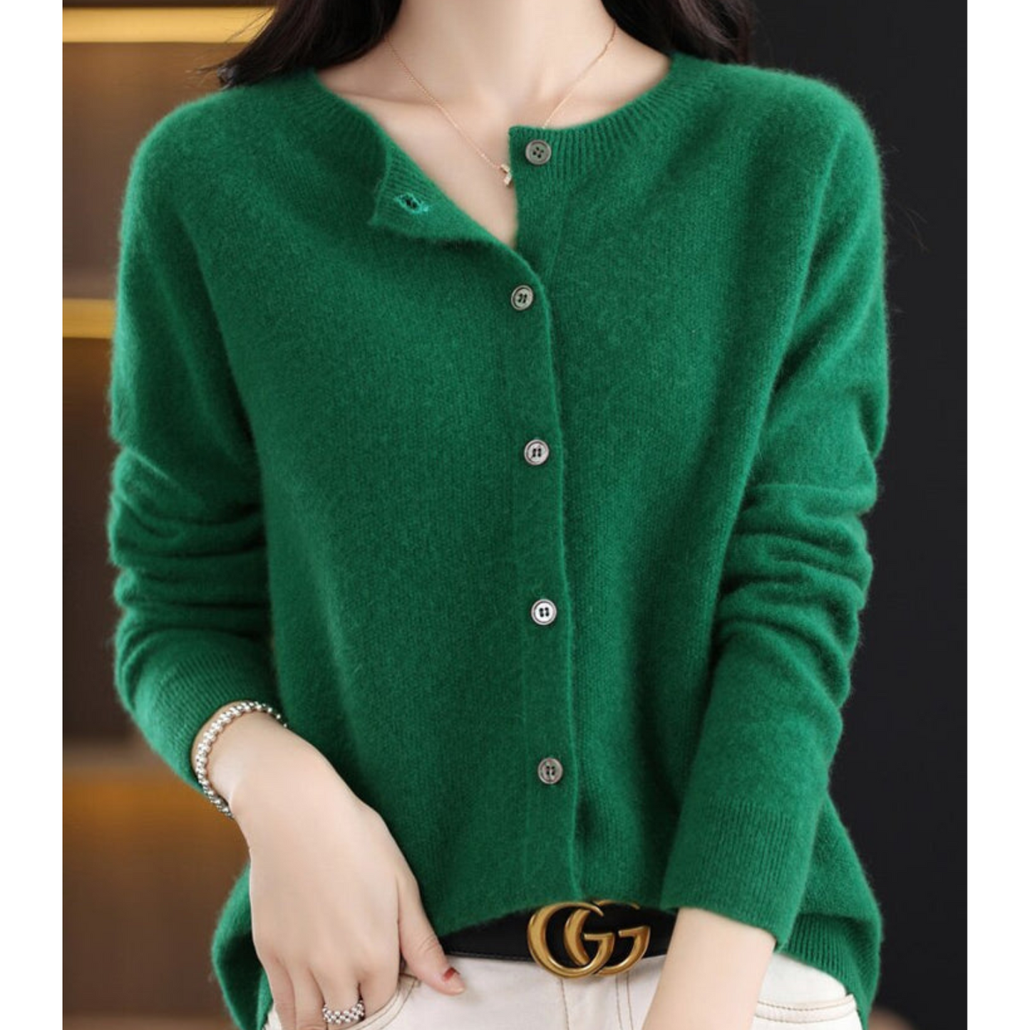 Vest - Dames - Merino Kasjmier - Kasjmier Cardigan - Luxe