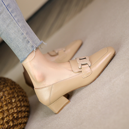 Dames - Leren Loafers - Elegant Design - Orthopedisch Comfort - Stijlvolle Dameschoen