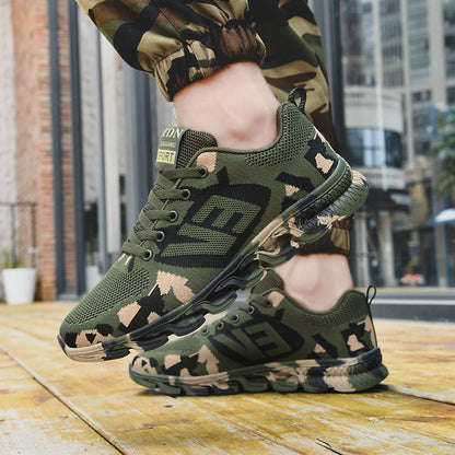 Unisex - Designer Sneakers - Stylish Camo Print - Trendy Footwear for All Occasions