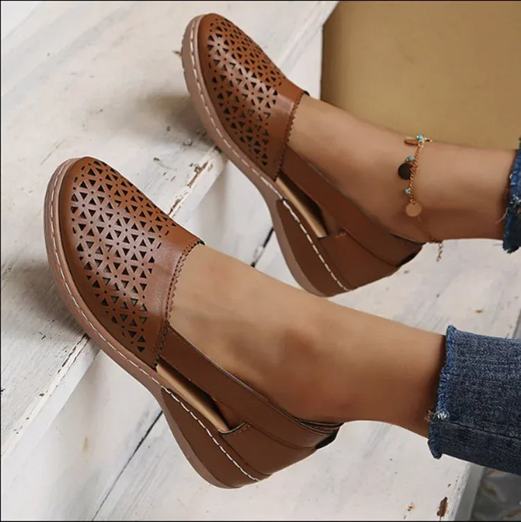 Wedge Sandalen - Dames - Instap - Vintage Zomer - RetroWedge