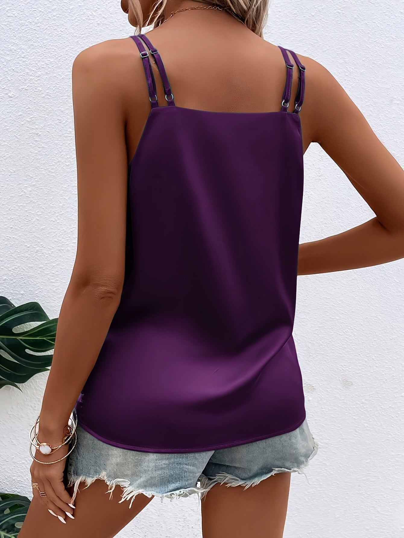 Dames - Satijnen Wikkel Top - Licht en Glad - Elegante Blouse - Tijdloze Stijl