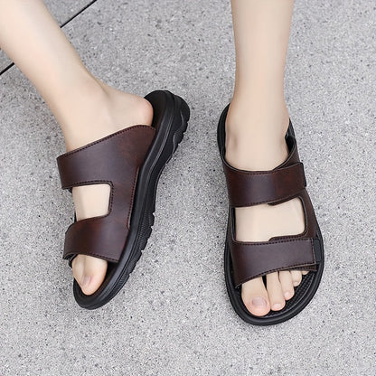 Heren - Open-Teen Slippers - Ademend en Schokabsorberend - Zomerse Comfort - GAXON EDGE