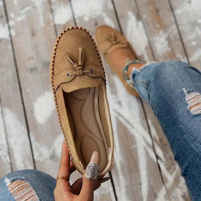 Vrouwen - Vintage Loafers - Comfortabele Slip-On Schoenen - Tijdloze Stijl - VINTAGE CHARME